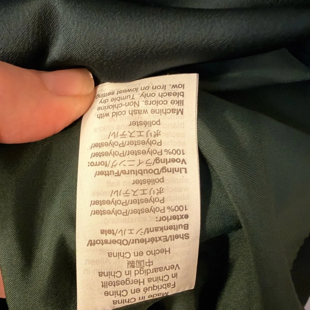 J. Crew emerald green peplum blouse